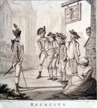 Recruits, Engraved by Watson and Dickinson, 1780 by Henry William Bunbury